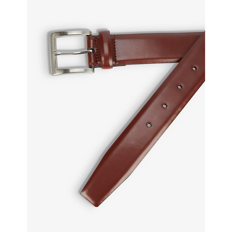Shop Dents Men's Tan Glossy Leather Belt