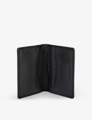 DENTS: Pebble-grained leather billfold wallet