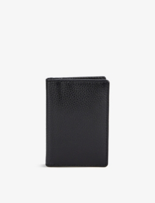 DENTS: Pebble-grained leather billfold wallet