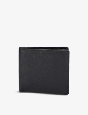 DENTS: Beauley brand-embossed grained-leather billfold wallet