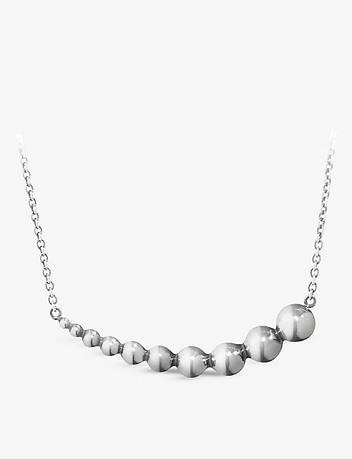 GEORG JENSEN: Moonlight Grapes sterling-silver pendant necklace
