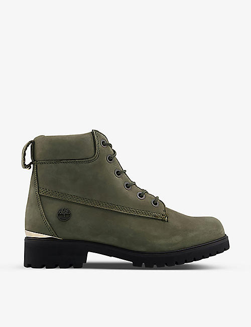 TIMBERLAND: Slim Premium six inch nubuck leather ankle boots