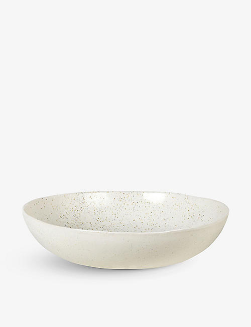 BROSTE: Nordic Vanilla stoneware salad bowl 34cm