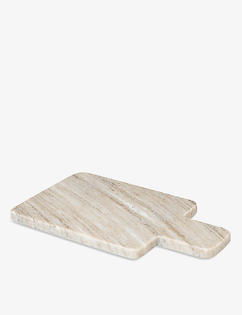 BROSTE: Adam rectangular medium marble chopping board 30cm