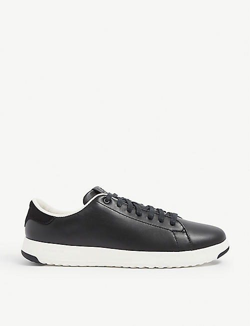 COLE HAAN: Grandpro Rally laser-cut leather trainers
