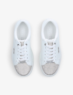 carvela crystal trainers