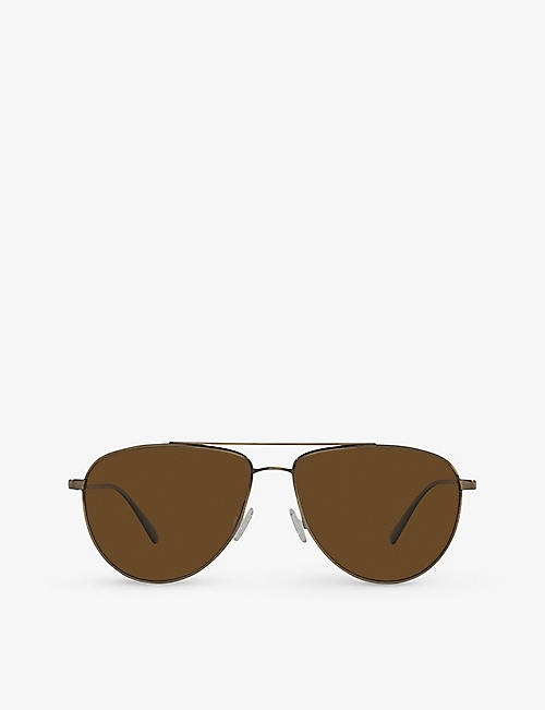 OLIVER PEOPLES: OV1301S Disoriano teardrop metal sunglasses