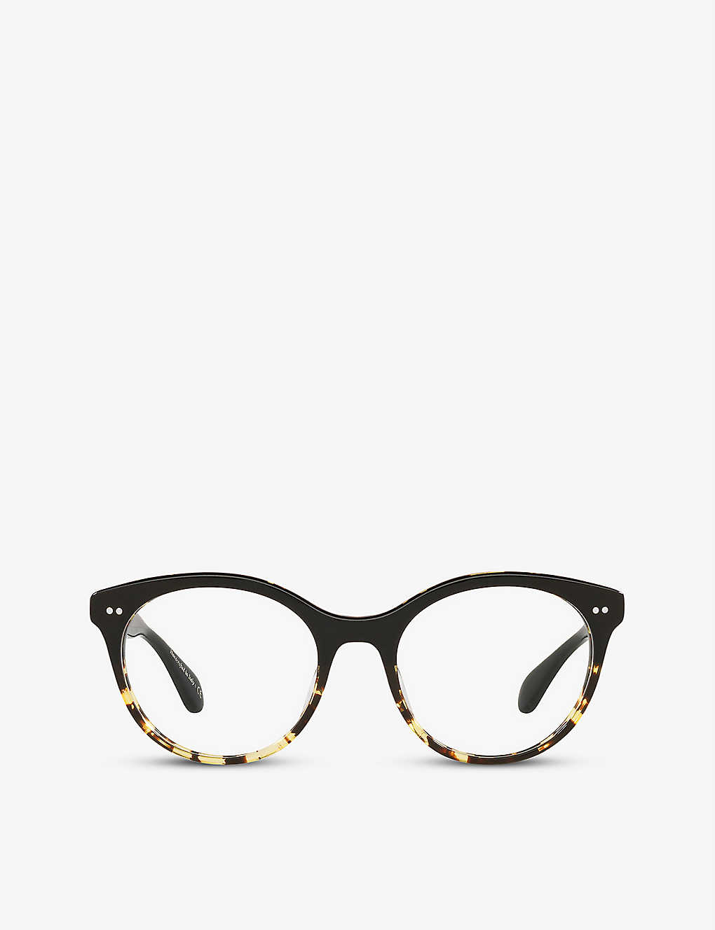 Oliver Peoples 5463u Gwinn Round-frame Acetate Eyeglasses In Black
