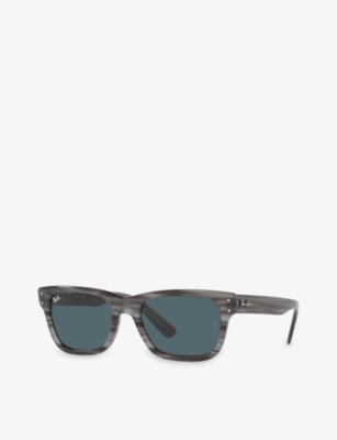 RAY-BAN: RB2283 Mr Burbank rectangular-frame acetate sunglasses