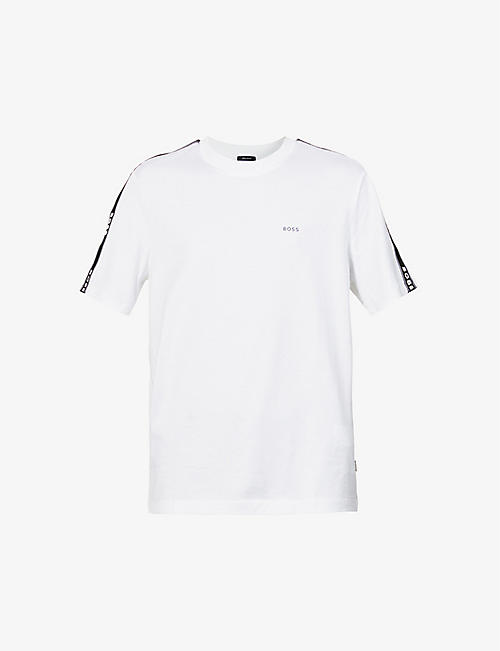 BOSS: Leisure logo-print stretch-cotton jersey T-shirt