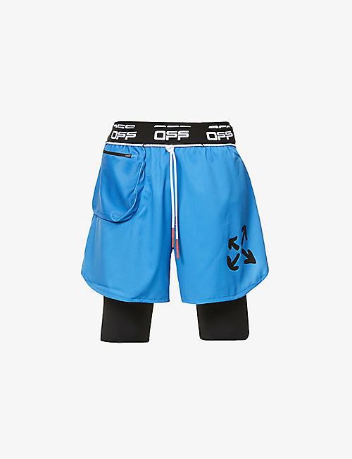 OFF-WHITE C/O VIRGIL ABLOH: Active stretch-jersey shorts