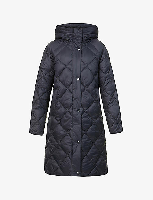 BARBOUR: Sandyford quilted shell hooded jacket