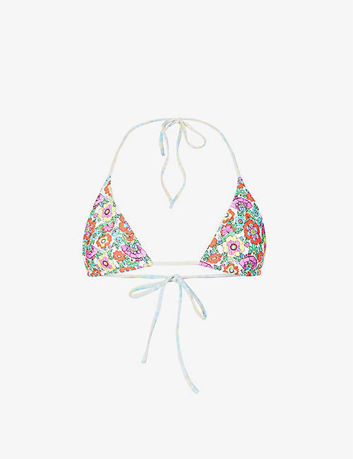 VDM THE LABEL: Blair reversible triangle bikini top