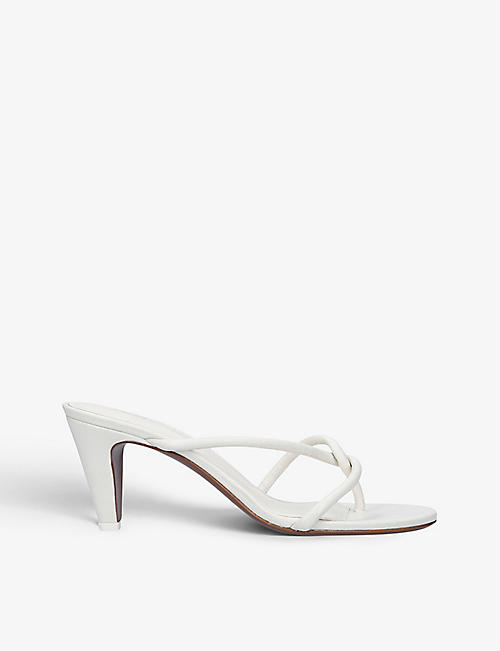 NEOUS: Sirius leather heeled sandals