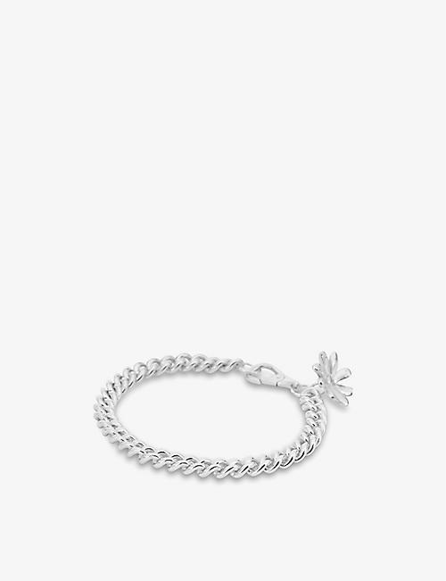 GEORGIA KEMBALL: Daisy polished sterling-silver chain bracelet
