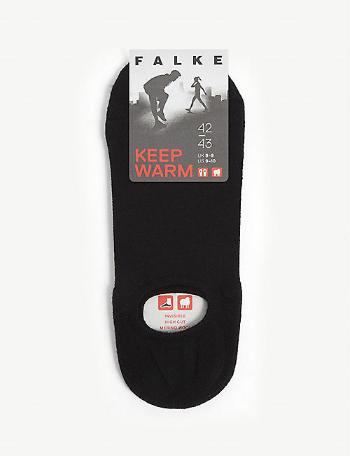 FALKE: Keep Warm invisible wool-blend step sock
