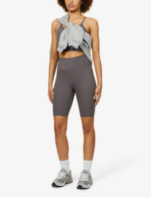 ADANOLA: Ultimate fitted high-rise stretch-jersey bike shorts