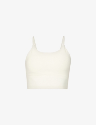 ALALA Oasis Sports Bra in White Dot