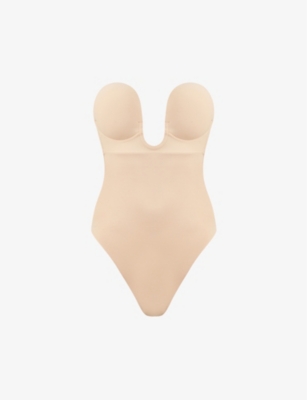 FASHION FORMS: U Plunge stretch-jersey bodysuit