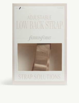 FASHION FORMS: Adjustable Low Back nylon bra strap