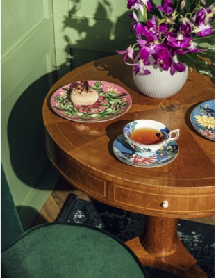 Wedgwood Wonderlust Emerald Forest Bone China Teacup And Saucer