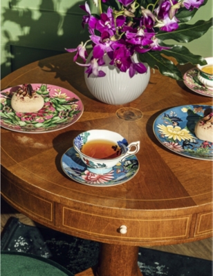 WEDGWOOD: Wonderlust Pink Lotus teacup and saucer