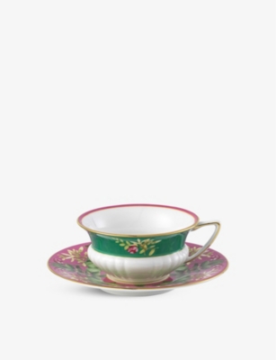 Wedgwood Wonderlust Pink Lotus Teacup And Saucer
