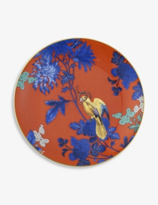 WEDGWOOD - Wonderlust Golden Parrot bone china plate 20cm | Selfridges.com