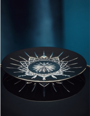 WATERFORD: Lismore Black decorative plate 30.5cm