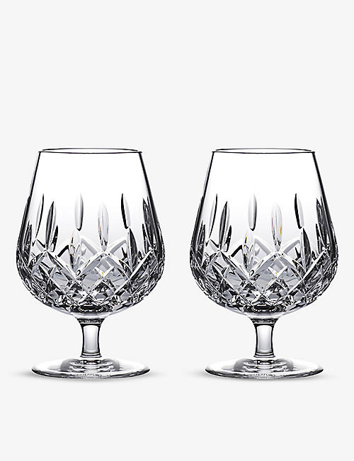 WATERFORD: Lismore Brancy crystal glasses set of two