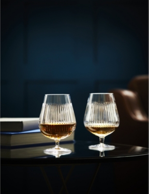 Waterford Connoisseur Aras Crystal-glass Brandy Glasses Set Of Two