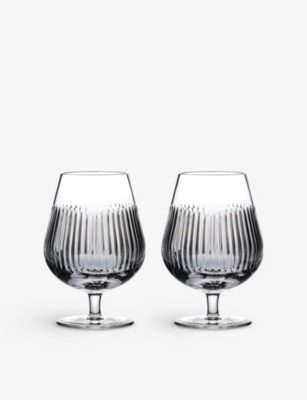 WATERFORD: Connoisseur Aras crystal-glass brandy glasses set of two