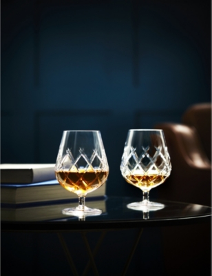 Waterford Connoisseur Olann Balloon-rim Crystal Tumblers Set Of Two