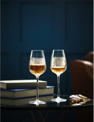 WATERFORD: Connoisseur Aras crystal cognac glasses set of two