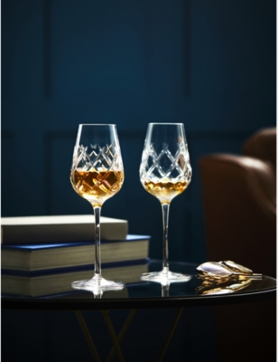 WATERFORD: Connoisseur Olann crystal-glass cognac glasses set of two