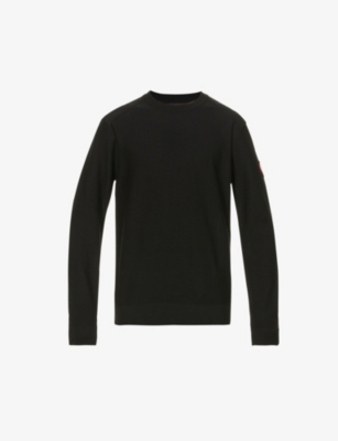 Canada Goose Dartmouth Brand-patch Wool Jumper In Black