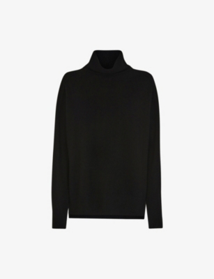 Black cashmere hotsell roll neck womens