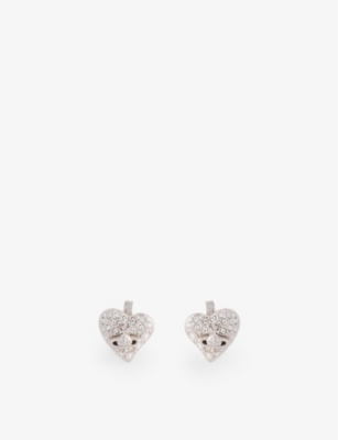 Vivienne Westwood Heart-Shaped Stud Earrings
