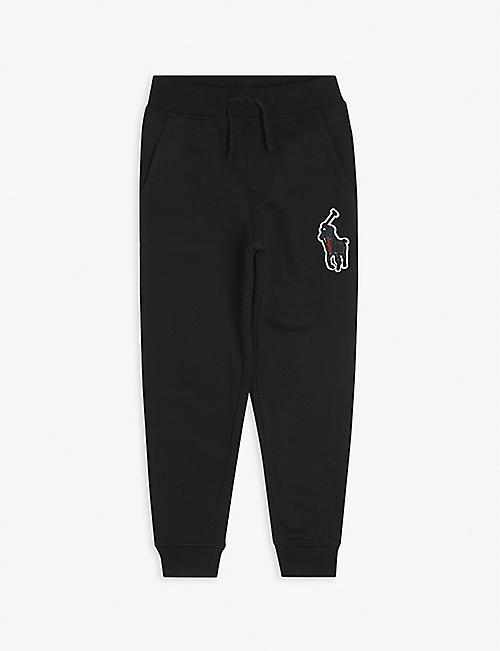 RALPH LAUREN: Logo-embroidered tapered cotton-blend joggers 5-7 years