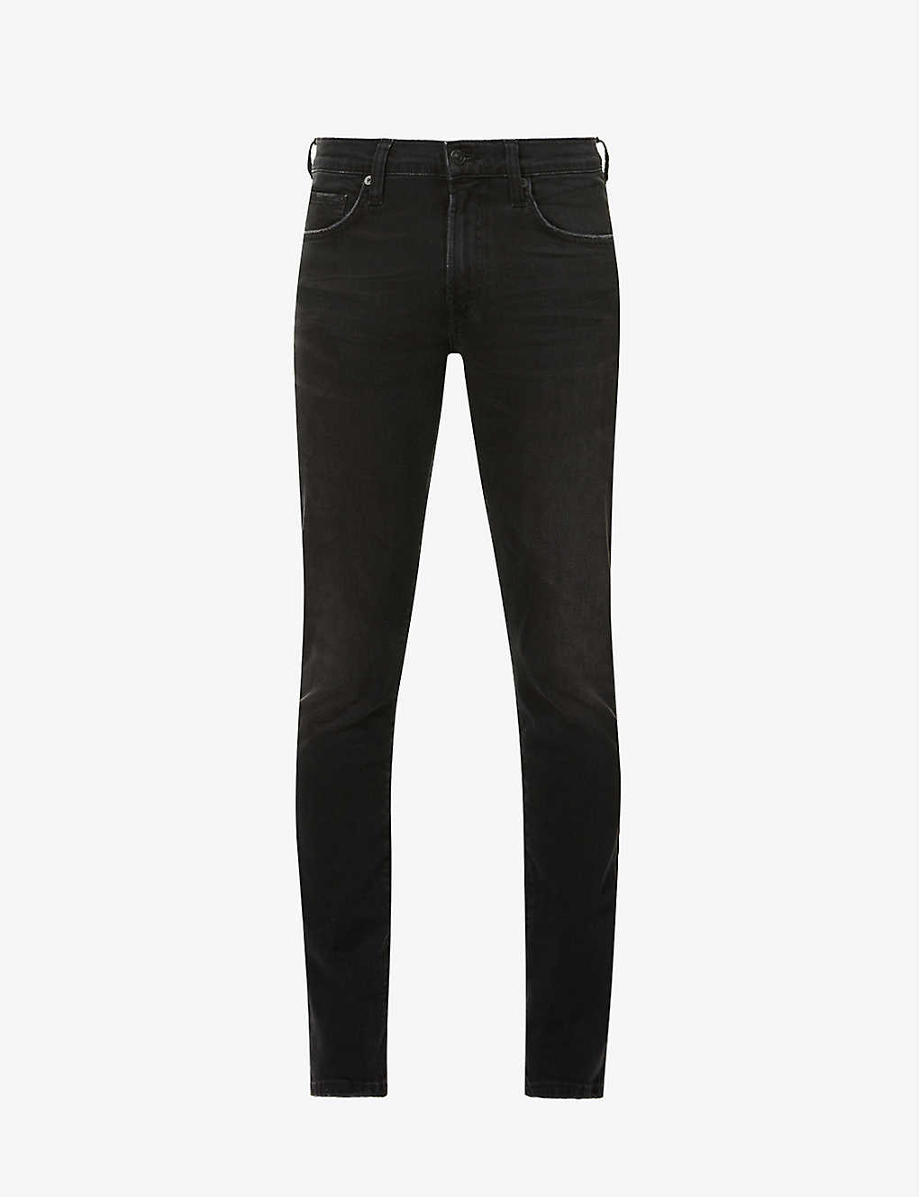 Citizens Of Humanity London Slim-fit Tapered Stretch-denim Jeans In Dark Storm