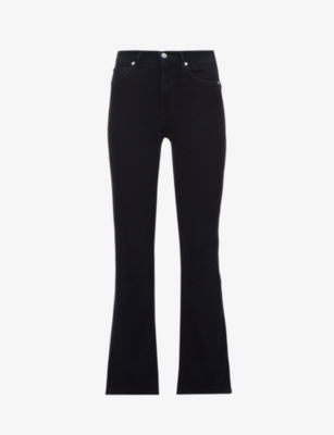Lilah slim-fit high-rise flared-leg stretch-denim jeans Selfridges & Co Women Clothing Jeans High Waisted Jeans 