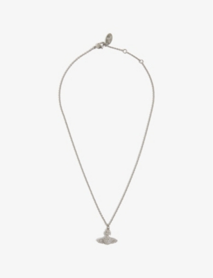 Vivienne Westwood Minnie Bas Relief Pendant Necklace - Rose Gold