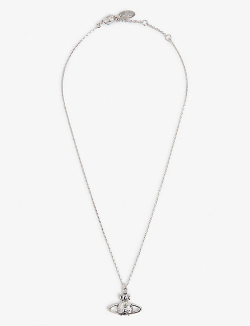 VIVIENNE WESTWOOD JEWELLERY: Suzie Orb silver-toned brass necklace