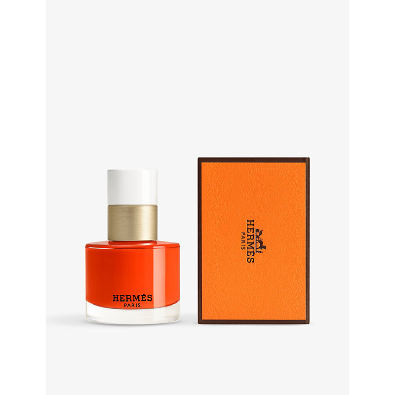 Shop Hermes Les Mains Hermès Nail Polish 15ml In 39 Orange Poppy
