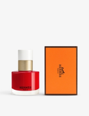 Hermes 64 Rouge Casaque Les Mains Hermès Nail Polish 15ml In 64 Rouge Casaque