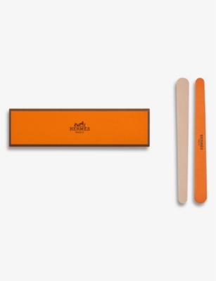 Hermes Les Mains Hermès Nail File Set Of 12 In Beige/orange