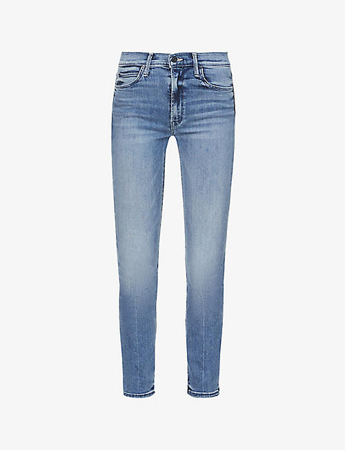 MOTHER: Dazzler Ankle straight-leg mid-rise stretch-denim jeans