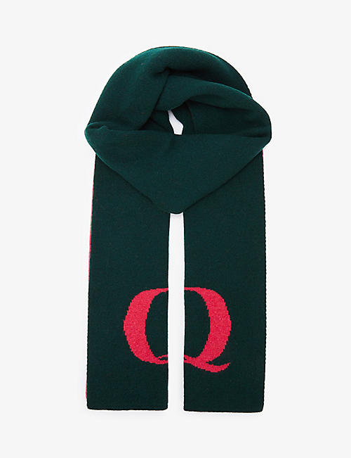 HADES: Alphabet Q wool scarf