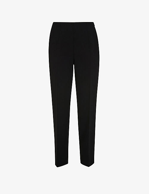 WHISTLES: Ella cropped slim-leg mid-rise stretch-woven trousers