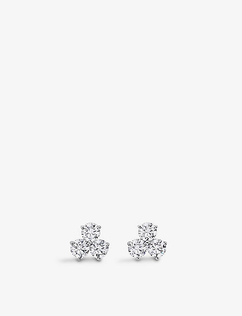 BUCHERER FINE JEWELLERY: Classics 18ct white gold and 1.2ct diamond stud earrings